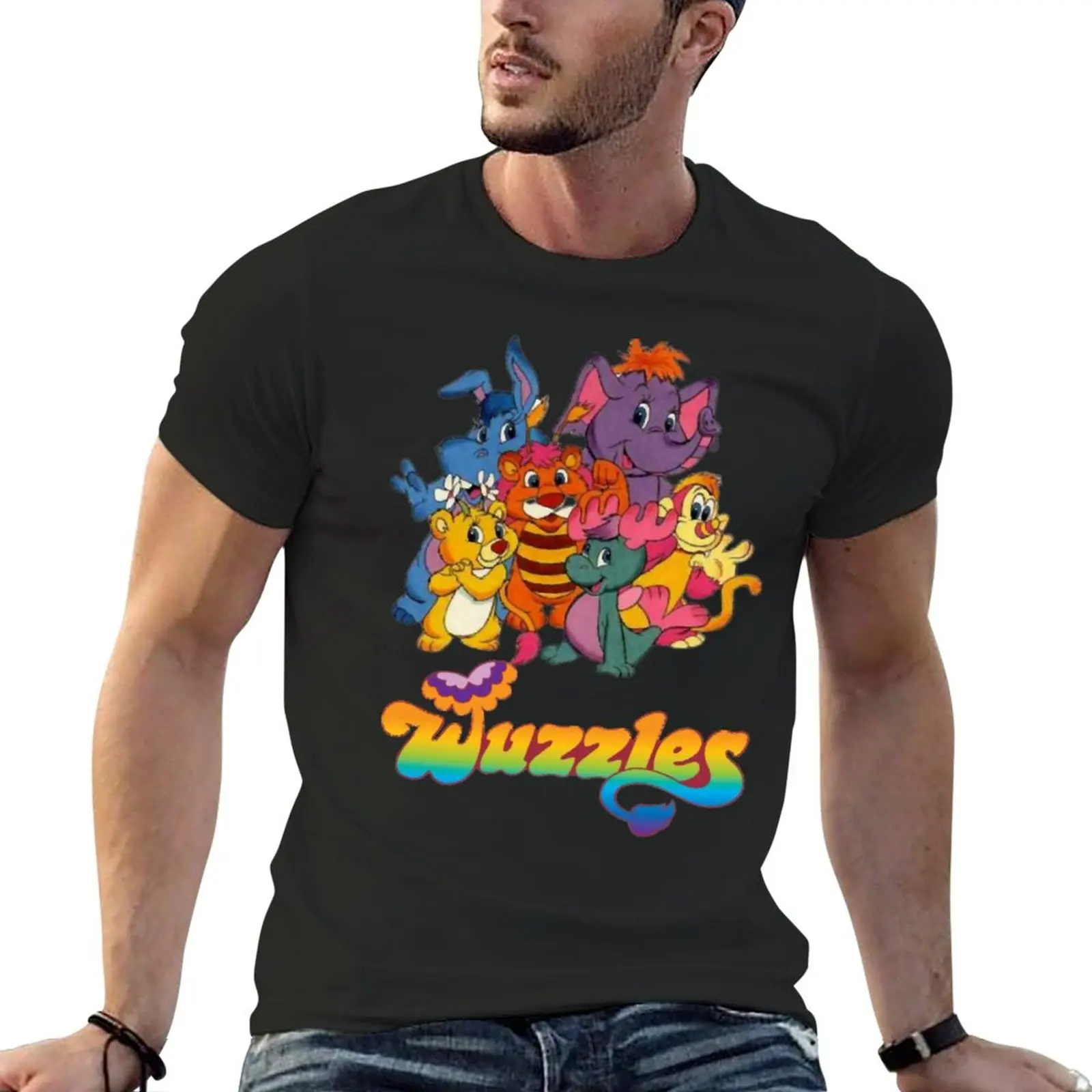 Nieuwe Wuzzles Cartoon Classic T-Shirt Esthetische Kleding Kawaii Kleding Zwarte T-Shirts Grafische T-Shirts Heren T-Shirt