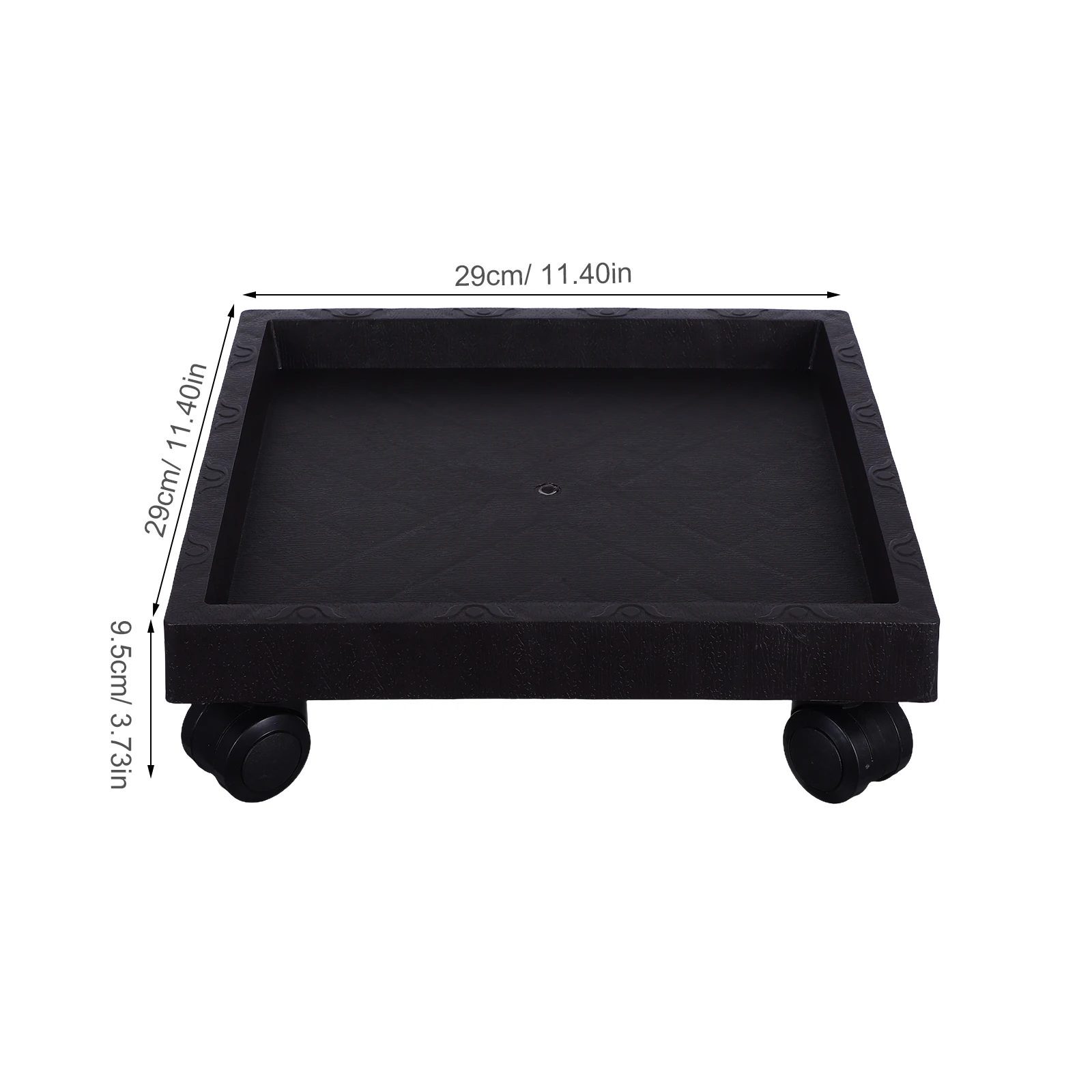 Garden Patio Flower Pot Plant Stand Tray Flower Pot Tray Caster Wheels Planter Saucer For Planting Potted Stand Plants Platform