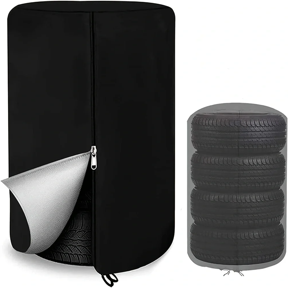 1PC Heavy-Duty Tire Cover - Waterproof, UV-Resistant, Anti-Aging & Durable Outdoor Tire Storage