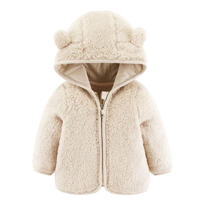 Veste chaude à capuche avec fermeture éclair pour nouveau-né, vêtements pour tout-petits, vêtements décontractés pour garçons et filles, sourire