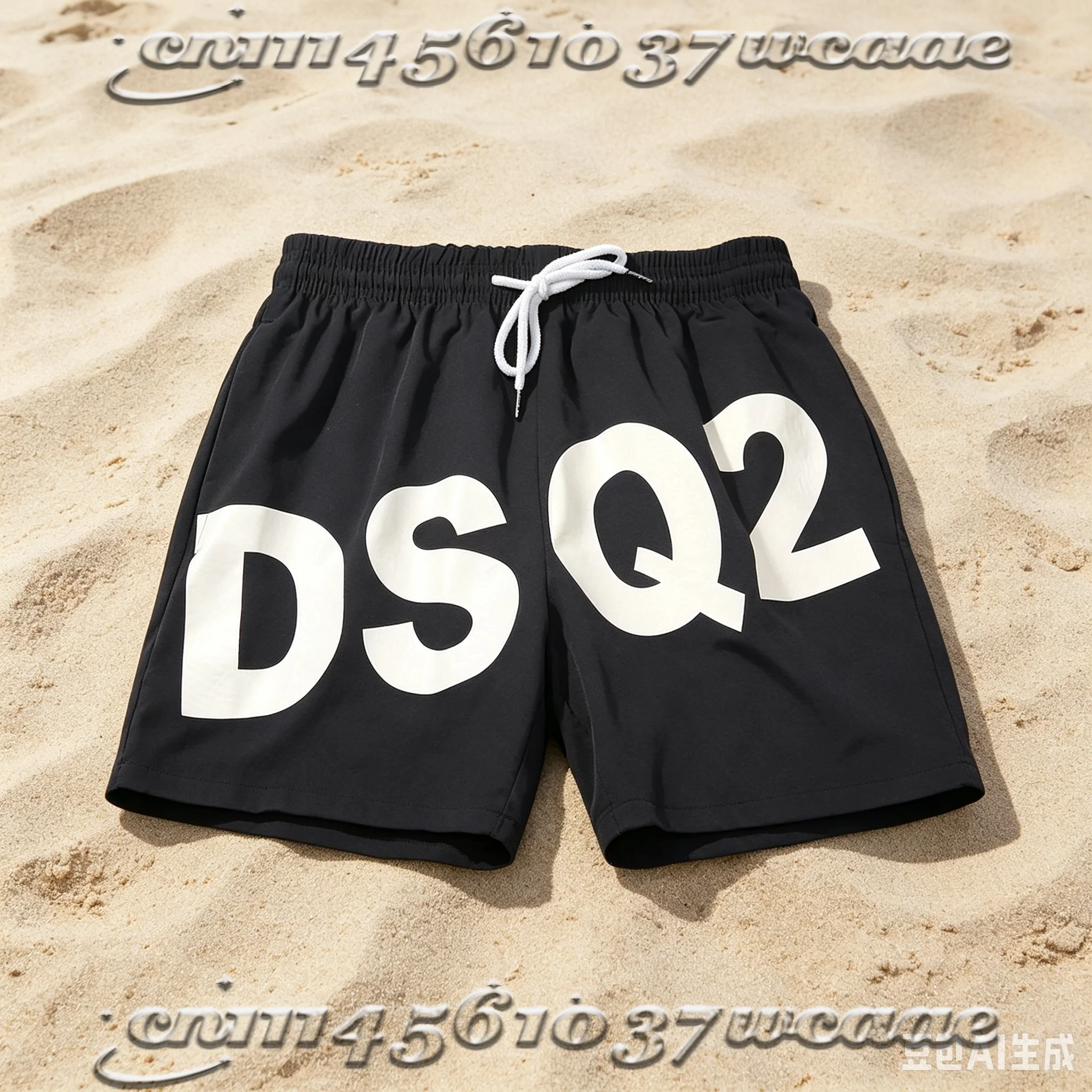 FamilyMatching New Hot Sale Universal Casual Shorts Minimal Big Letter Print Breathable Beach Shorts Loose Sports Shorts