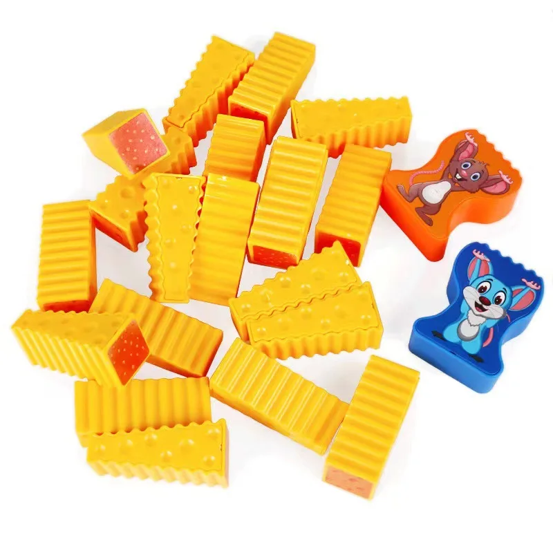 Fly AC Toys - Penguin Mouse Stacking Cheese Arch Stacking Chessboard Game for Children Aged 3 and Over Fun Family Gathering Game