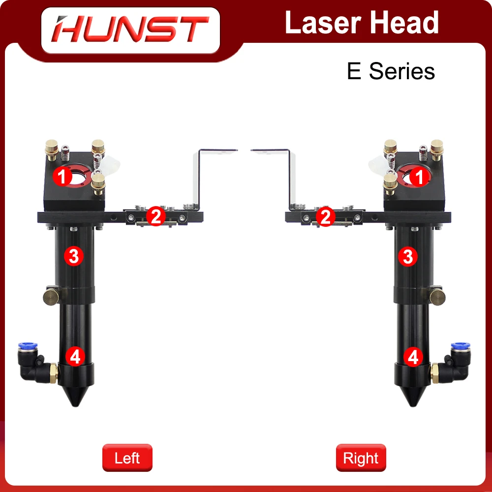 Imagem -05 - Cabeça Laser para Gravação e Máquina de Corte Lente Série e D20 mm Fl50.8 63.5 101.6 mm 25 mm Espelho Hunst-co2