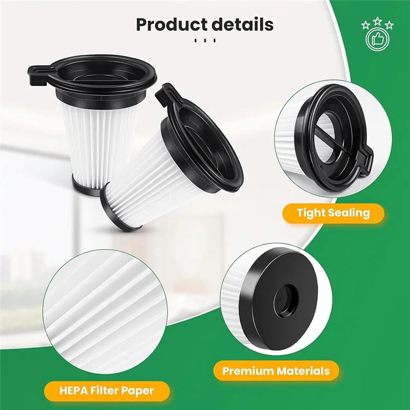 

-A51Z 4 Pcs Replacement Filters For Wyze Cordless Vacuum Cleaner, Removable And Washable Filter Accessories Set