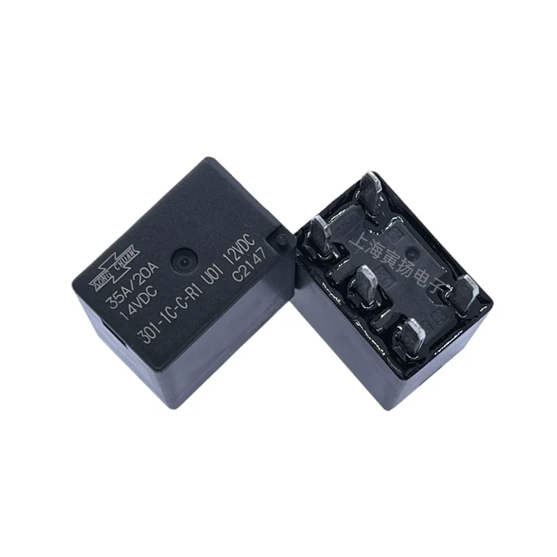 2 قطعة التتابع 301-1C-C-R1 U01 12V24VDC عالية الطاقة مرحل السيارات 35A4 دبابيس 5 دبابيس