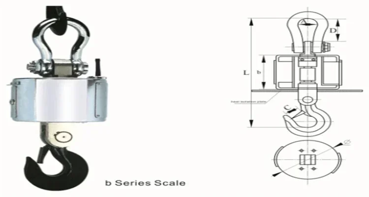 Hot Sale High Accuracy Industrial Digital Hanging Weighing Crane Scale Reference FOB Price