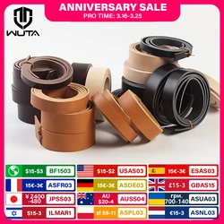 WUTA 8/10oz Leather Strap Belt Blank Strip Genuine Cowhide Tooling Veg Tanned Leather Shoulder & Butt Craft Hand Making Belt Tag