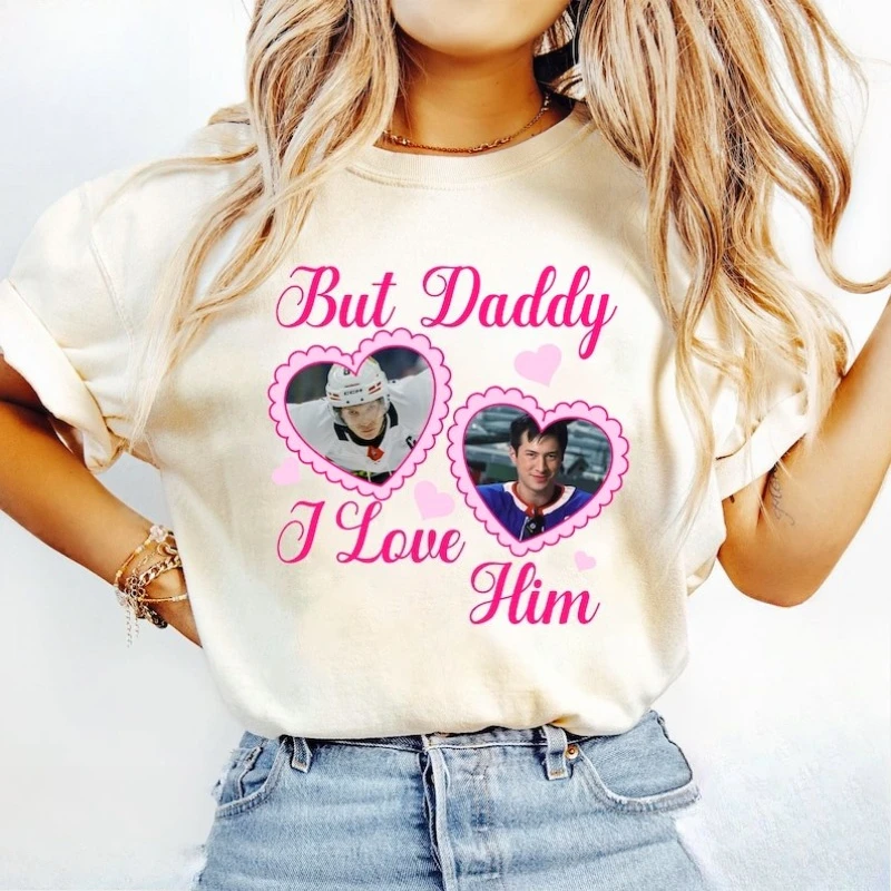 Bracelet But Daddy I Love Him Heated Rivalry Ilya Rozanov Graphic Tshirt Arkham Fans Shirt Shane Hollander Unisex Short-sleev