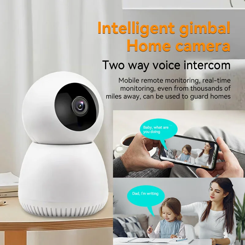 

Smart WiFi Monitor Camera Automatic Tracking Indoor Wireless Security Home Protection Network IR Night Vision Surveillance Cam