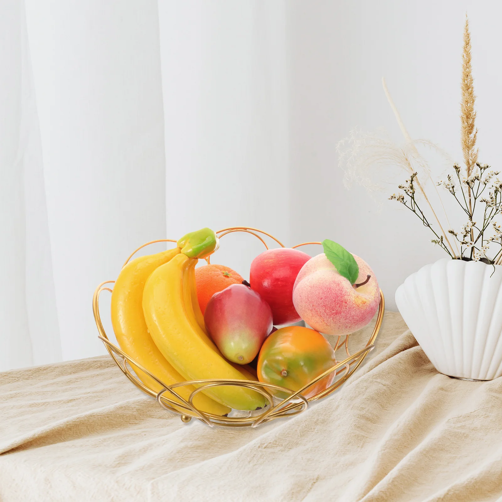 

Iron Fruit Basket Premium Hollow Design Storage Tray Kitchen Home Decorative Fruit Bowl Storage Basket Household Item