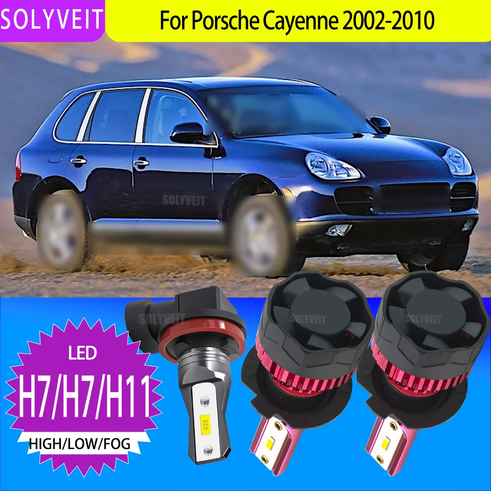 

Fog-Resistant IP67 LED H7/477/499 Headlight HI-LO h11/h9/h8 Foglamp Kit For Porsche Cayenne 2002 2003 2004 2005 2006-2010