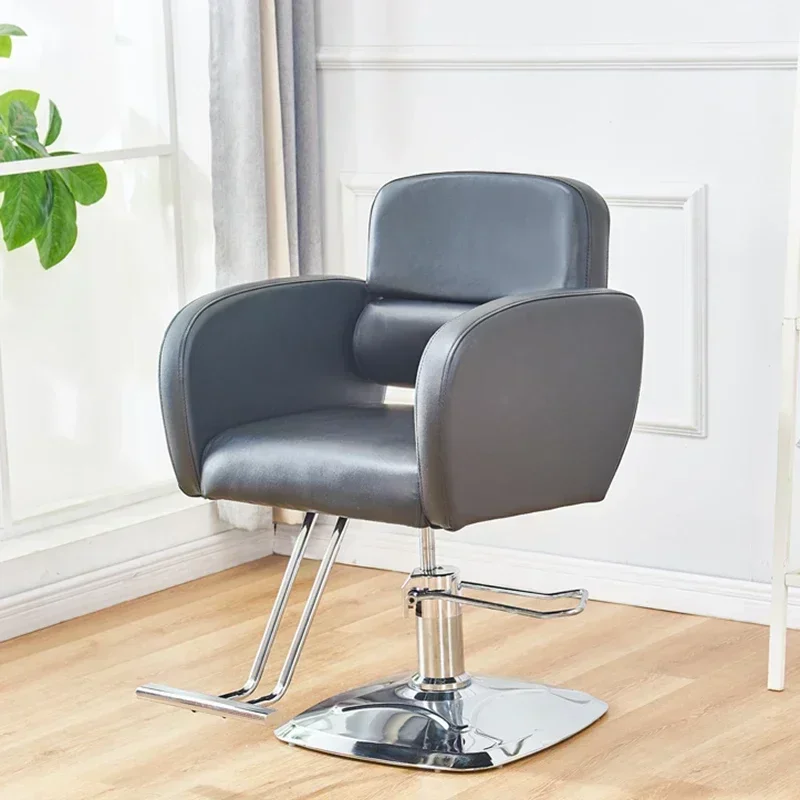 Silla De barbero Por, Silla De barbero clásica personalizada a la moda, taburete giratorio, muebles De Barbero