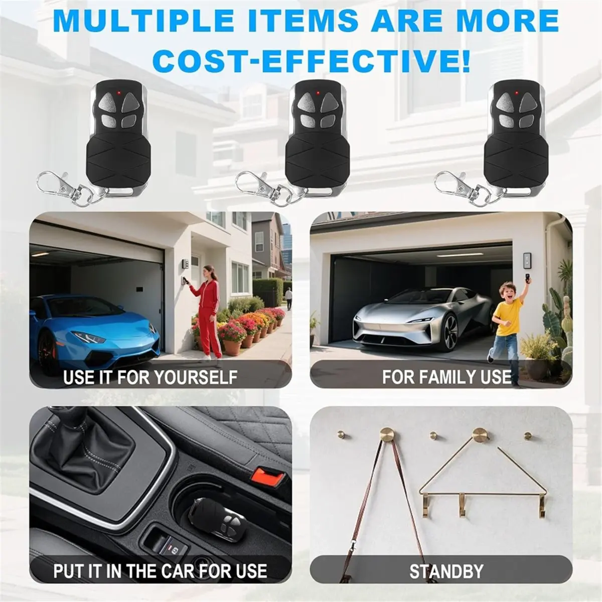 Big Discount Garage Door Opener Remote for Liftmaster Chamberlain Craftsman Garage Door Opener Remote -2 Pack
