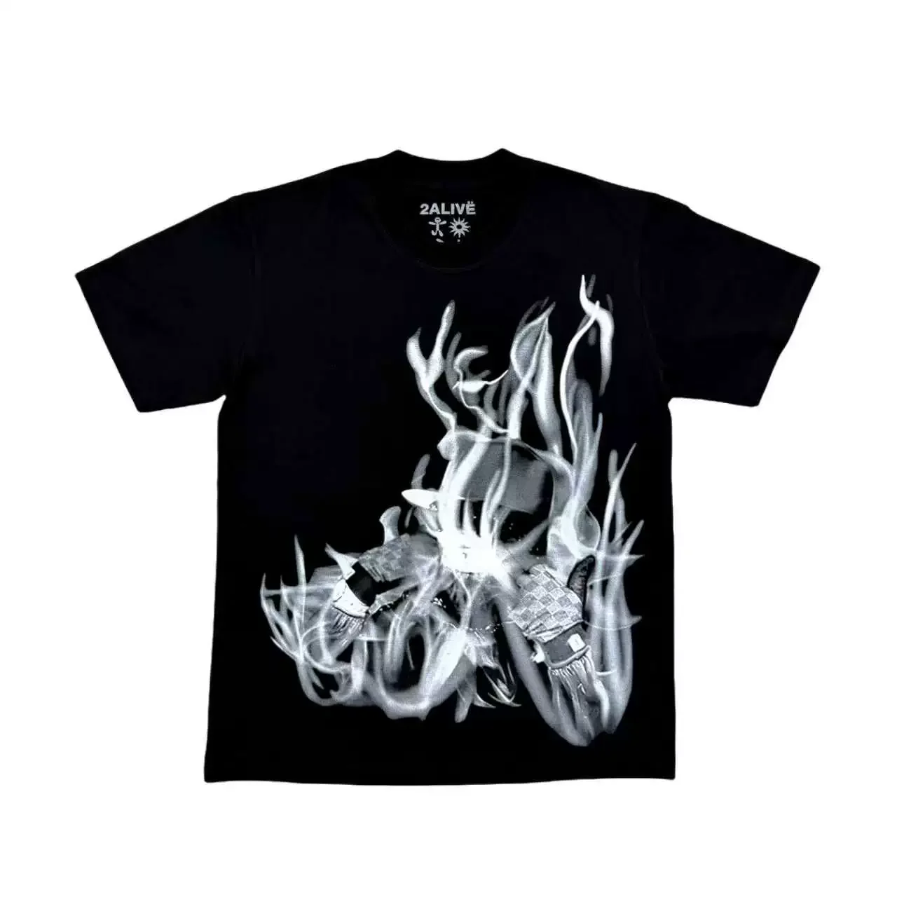 New Men Yeat 2 Alive tour merch FireT Shirts T-Shirt Hip Hop Skateboard Street Cotton T-Shirts Tee Top US size F33