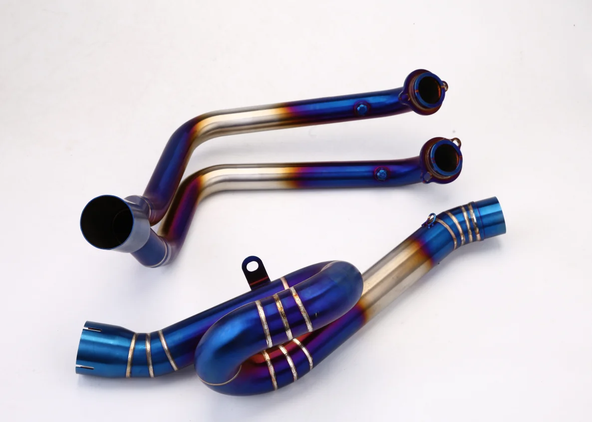 

Front end Moto Benelli 752S BJ752GS Rotary Stainless Steel Connector Tube Front end Link Pipe Slip on Muffler Exhaust Pipe