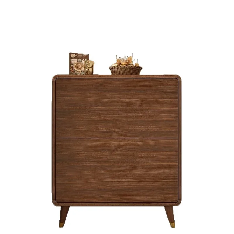 

All solid wood chest of drawers rattan new Chinese storage cabinet bedroom drawer cabinet storage cabinet multi-layer