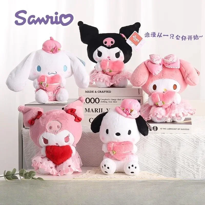 

Sanrio, Hello Kitty Kawaii аниме Kuromi Cinnamoroll плюшевые куклы комната девочка детский день рождения подарок на день Святого Валентина фотоигрушка