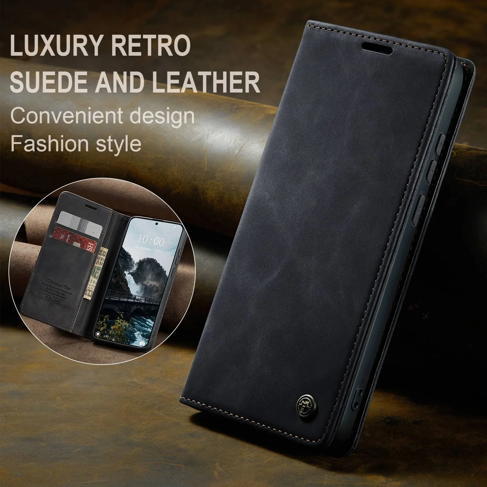 Flip-Wallet-Hülle für Xiaomi 17 Ultra/Xiaomi 17, PU-Leder Magnetische Folio-Abdeckung mit Kartenhalter, Ständer und Stoßfester TPU-Schutzhülle – Detail 10