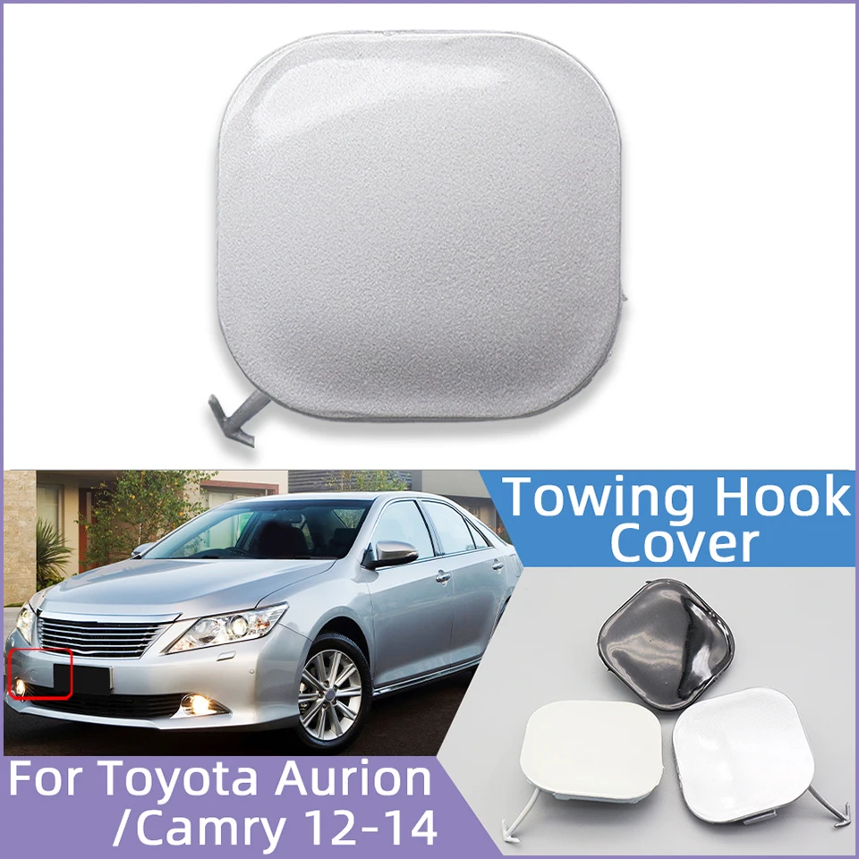 

Auto Parts For Toyota Camry Aurion 2012 2013 2014 Front Bumper Tow Hook Eye Cover Cap Towing Hauling Trailer Lid Garnish Painted