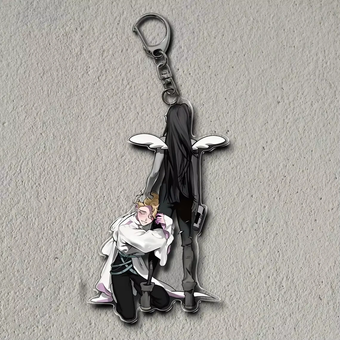 أنيمي سلسلة مفاتيح مصنوعة من الأكريليك للمرحلة الغريبة MIZI SUA TILL IVAN HYUNA LUKA 6 سنتيمتر أنيمي قلادة رائعة سلسلة معدنية شفافة