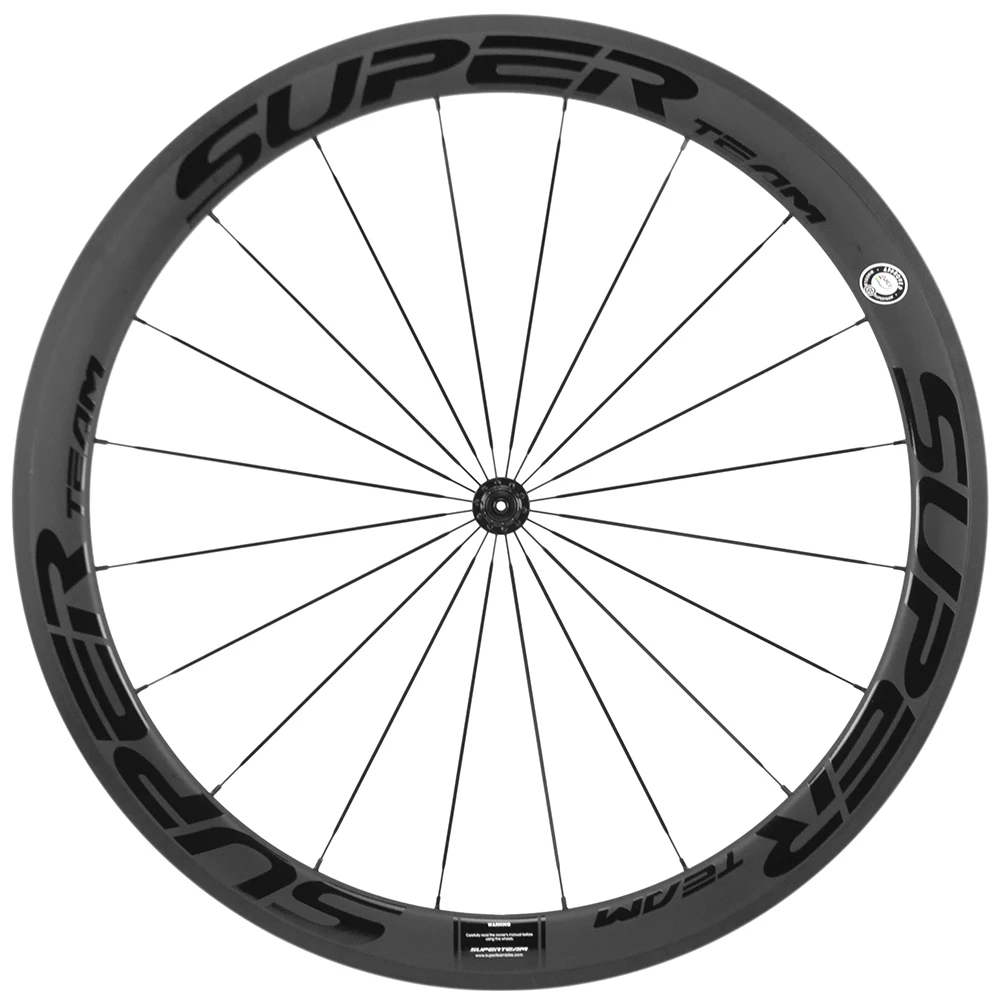 SUPERTEAM WHEELS 700C Road Carbon Fiber Wheelset 50mm UCI Racing Wheels