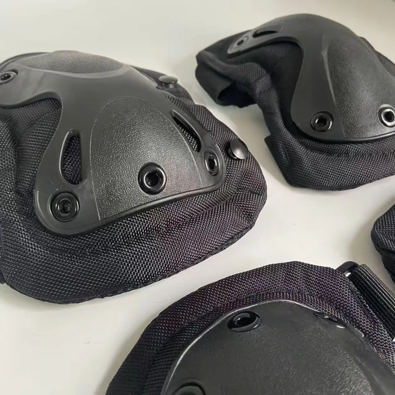 4 pz/set ginocchiere tattiche gomitiere equipaggiamento protettivo per Airsoft Paintball uniforme da combattimento allenamento militare protezioni di sicurezza sportive