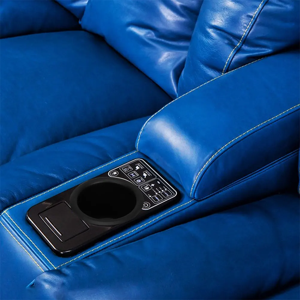 

Sofa Cup Holder Hardware Accessories Black Stainless Steel Couch Material Versatile Design Stable Base Easy Installation