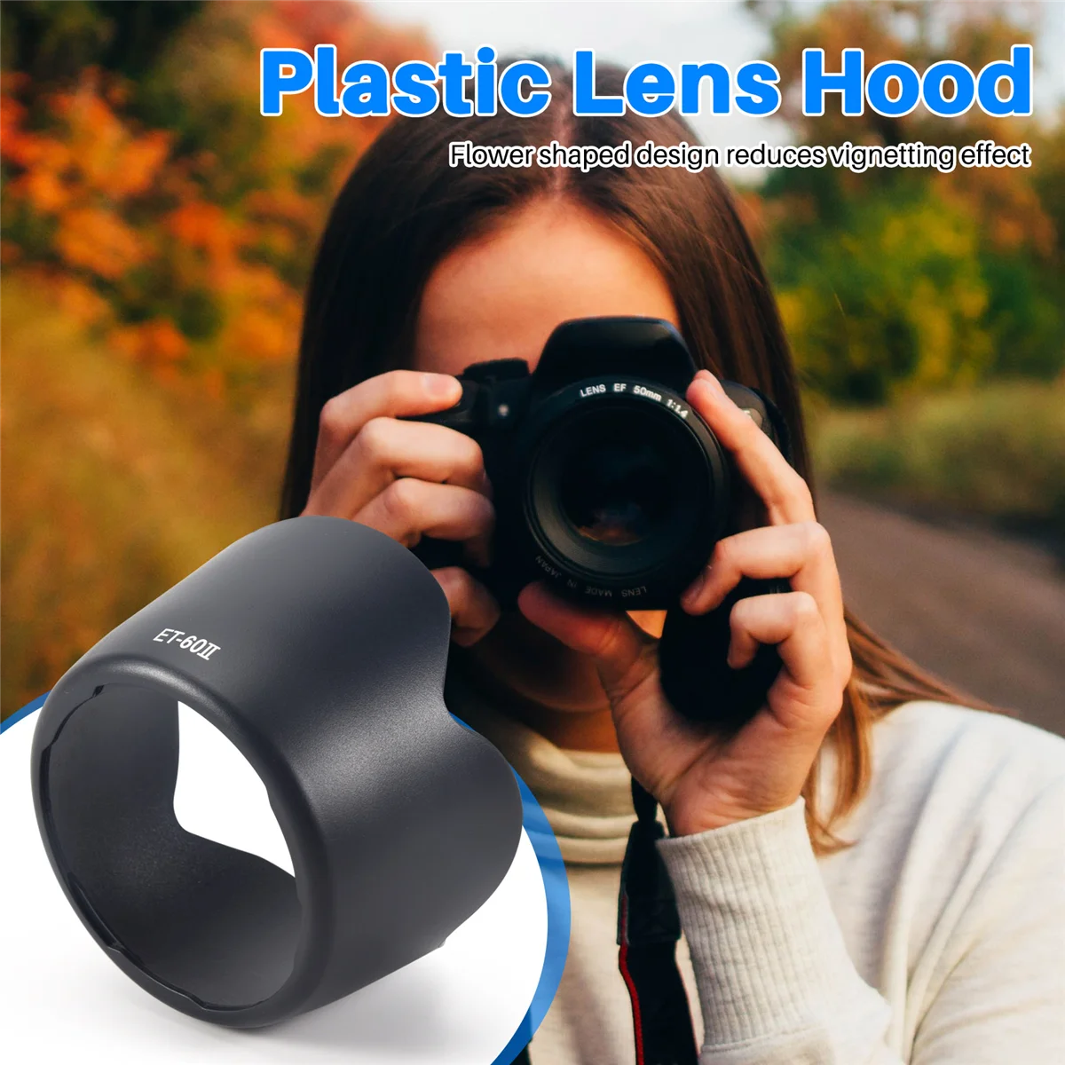 ET-60II Flower Lens Hood for Canon EF 75-300MM F/4-5.6