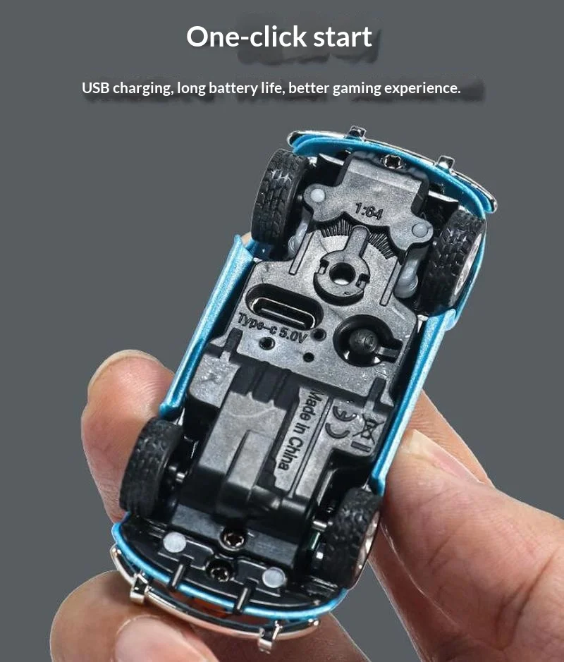 1/64 Mini dérive télécommande petite voiture télécommandée jouet sans fil Mini rétro Simulation coccinelle alliage modèle garçon jouet voiture