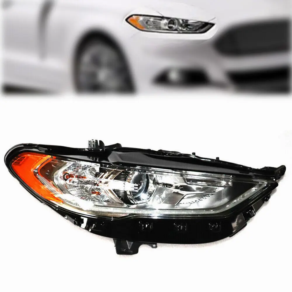 

For 2017-2020 Ford Fusion Headlights Set Halogen with LED Left Side or Right Side