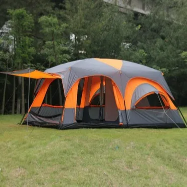 

Folding Portable Two Rooms One Living Room 8-12 People Rainproof Double Layer Luxury