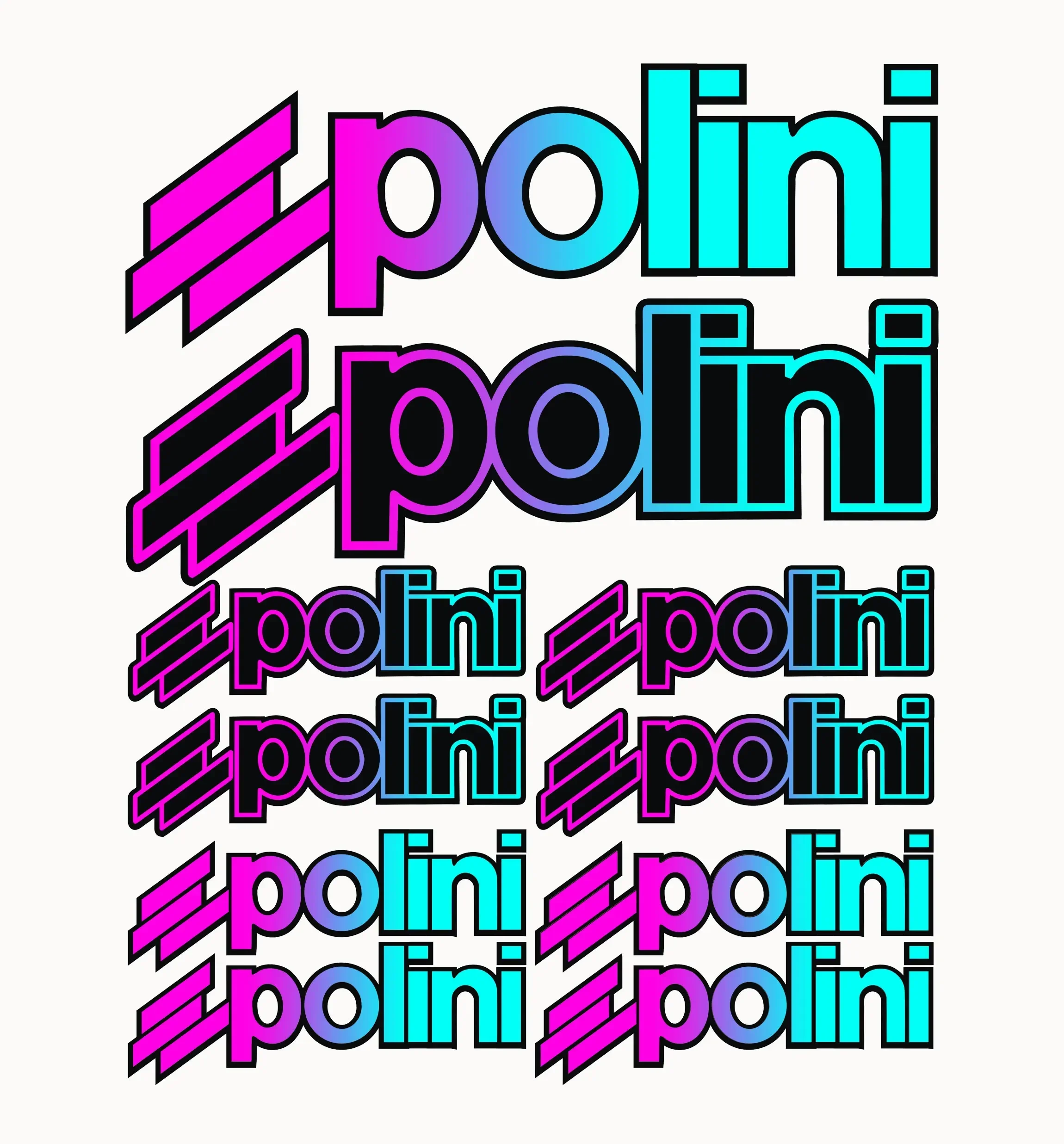 Calcomanías de PVC para Motocicletas Polini, Adhesivos Gráficos Resistentes al Agua y a los Rayos UV, Kit Creativo de Adhesivos para Autos