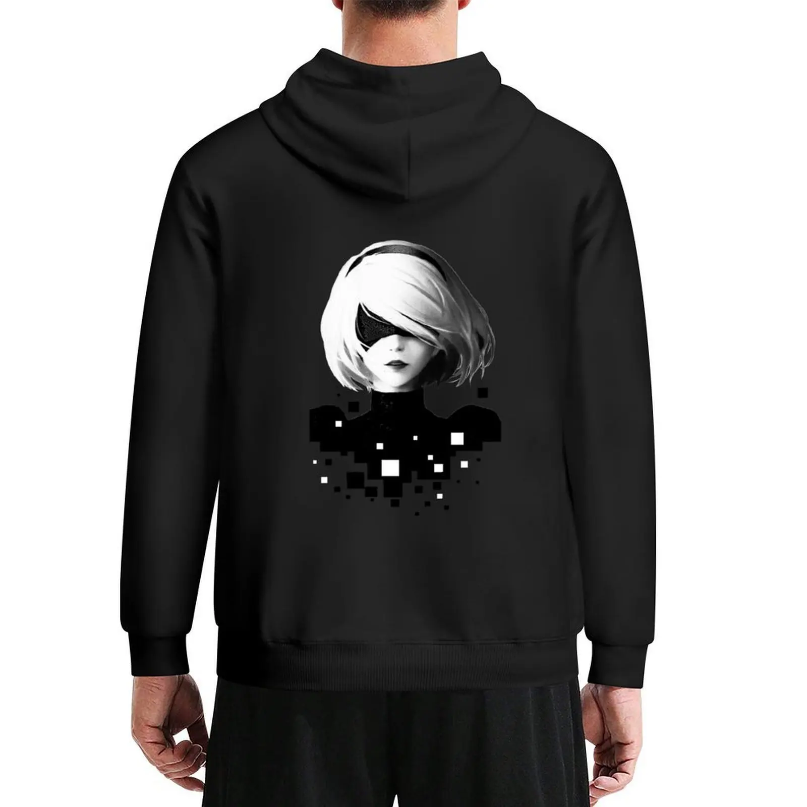 2B و Pixels هوديي الرجال ارتداء ملابس الخريف الرجالية مقنعين قميص ملابس للرجال جديد في هوديس وعرق قميص