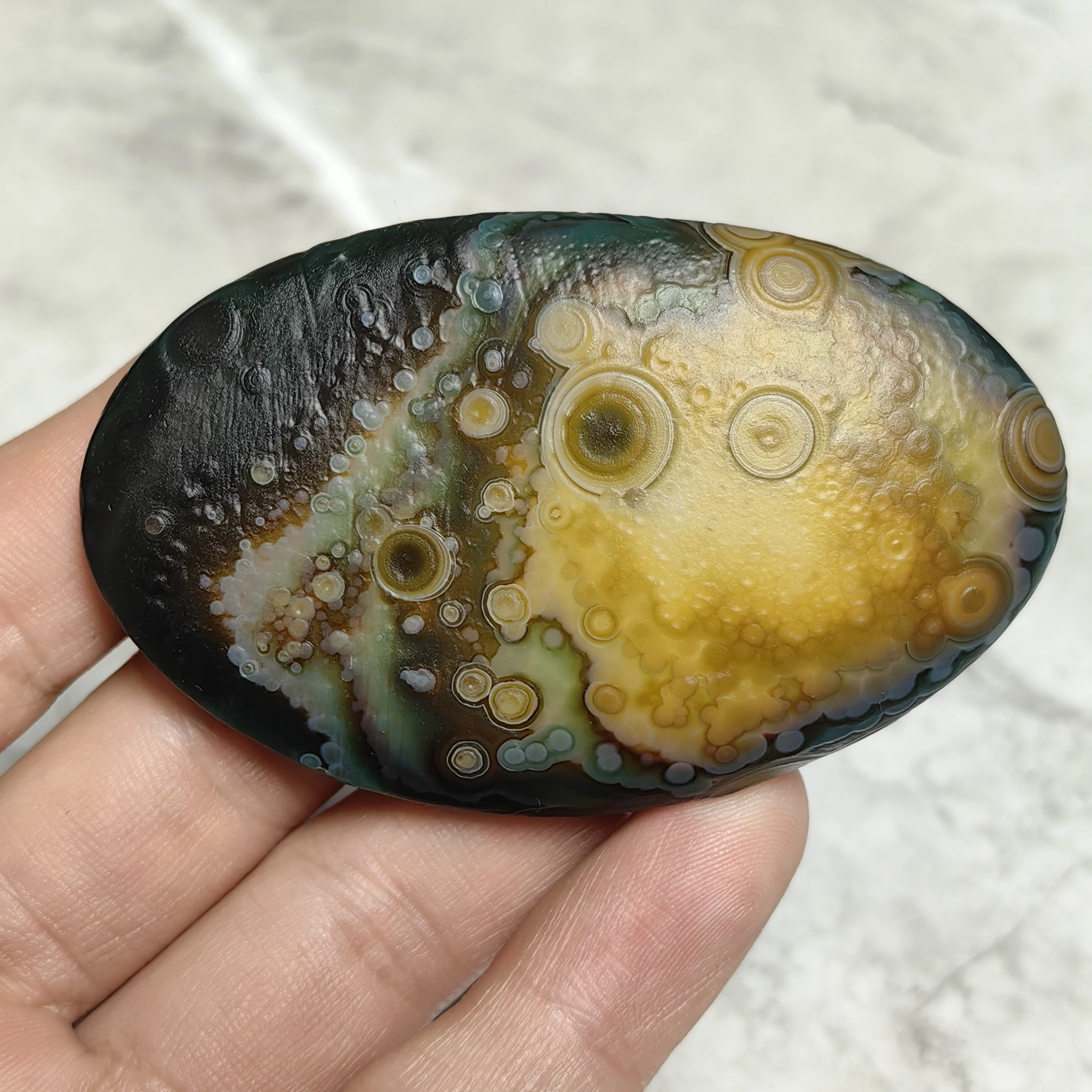 Pure Natural Wishing Agate Divine Eye Agate Collection Rough Stone Good Luck Attract Wealth Anti Evil Amulet DIY Decoration Gift