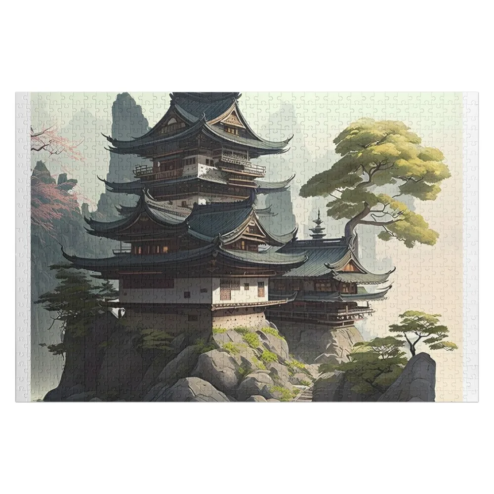 Castle on the Hill Jigsaw Puzzle Personalize Baby Wooden Personalised Toys Custom Jigsaw Puzzle