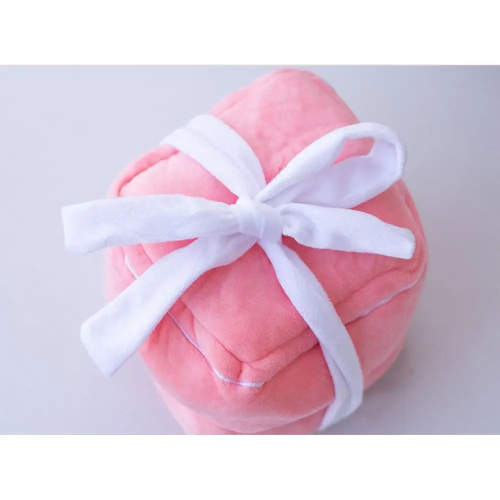 1pc Interesting Plush Ring Love Box Pink Soft Plush Diamond Ring Oversized Plush Ring Box Festivals