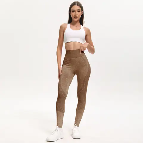 2-pack damleggings med hög midja, sexiga rumplyftande sömlösa, enfärgade yogaleggings, elastiska och andningsbara fitness- och sportbyxor 8 best sales Mallas fitness armhävningar - №5