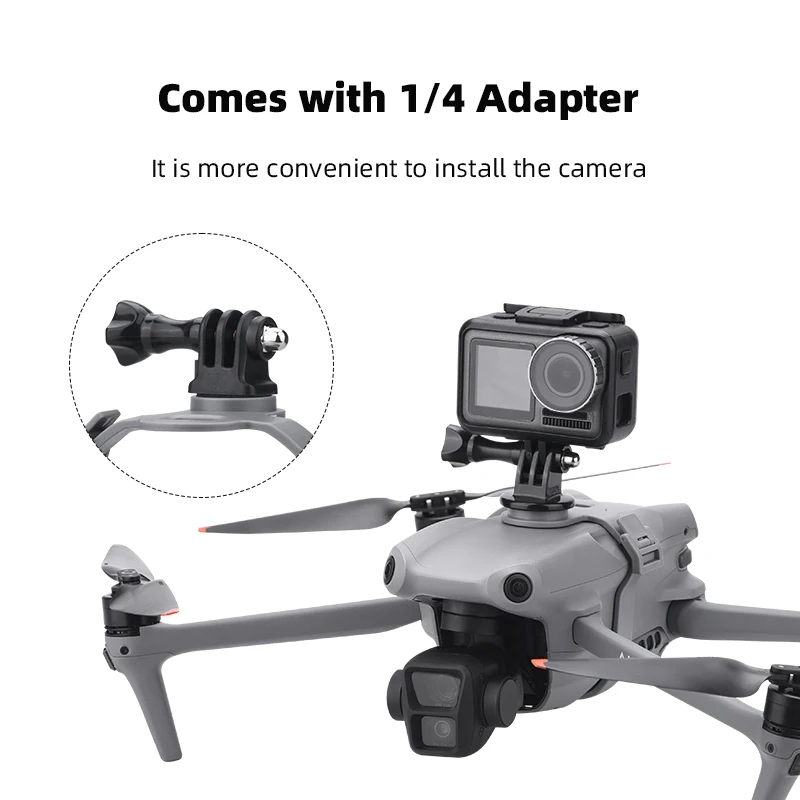 Top Extension Holder Camera Bracket Mount Kit for DJI Air 3/Air 3s for GOPRO /Action 4/Insta360 GO 3 3S Series Drone Accessories