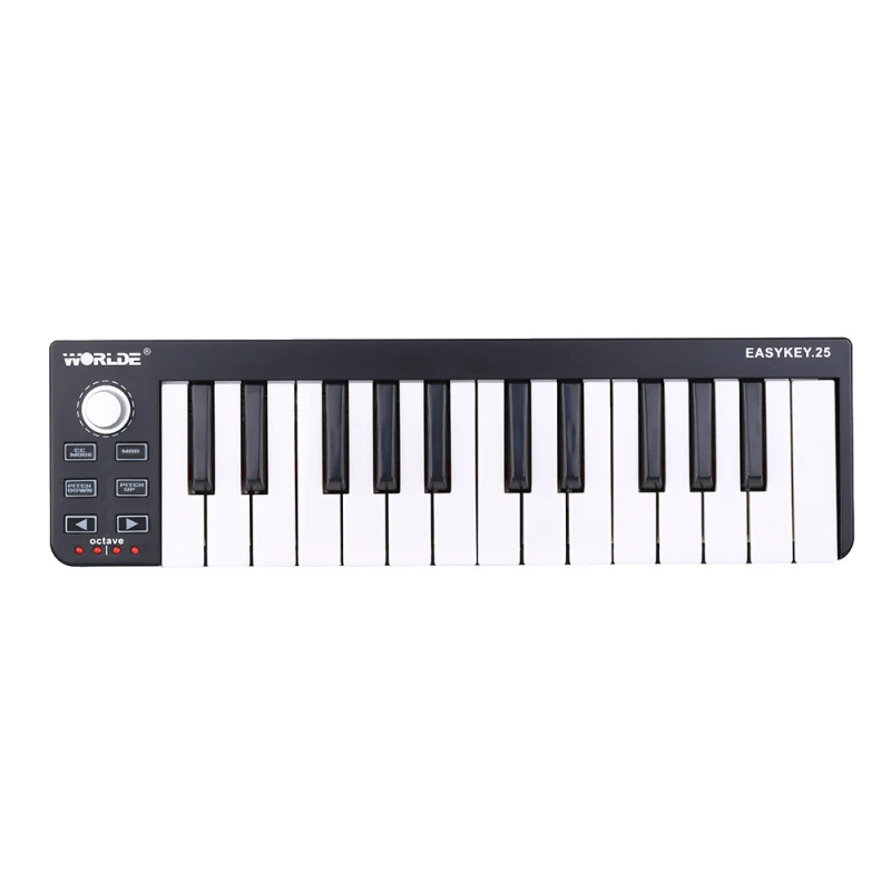 Easykey.25 Portable Keyboard Mini 25-Key USB MIDI Controller Professional MIDI Equipment for Arranging Composing Music