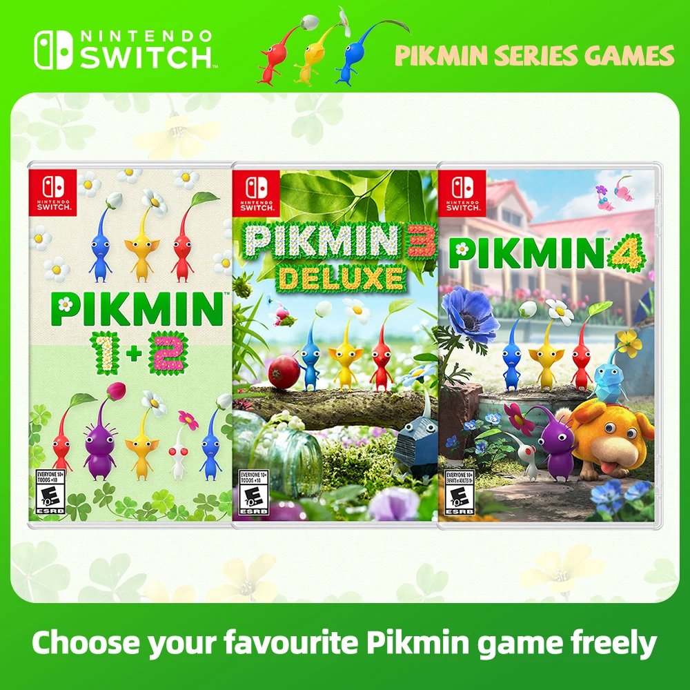 Pikmin 1+2 3 Deluxe Pikmin 4  Series Games Deals Nintendo Switch 100% Official Physical Game Card for Switch OLED