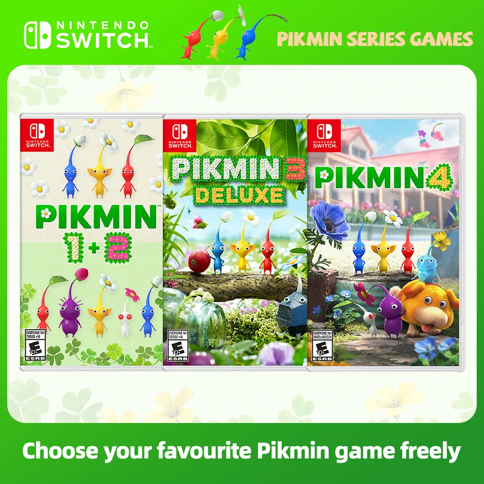 Pikmin 1+2 3 Deluxe Pikmin 4 Series Games Card Nintendo Switch 100