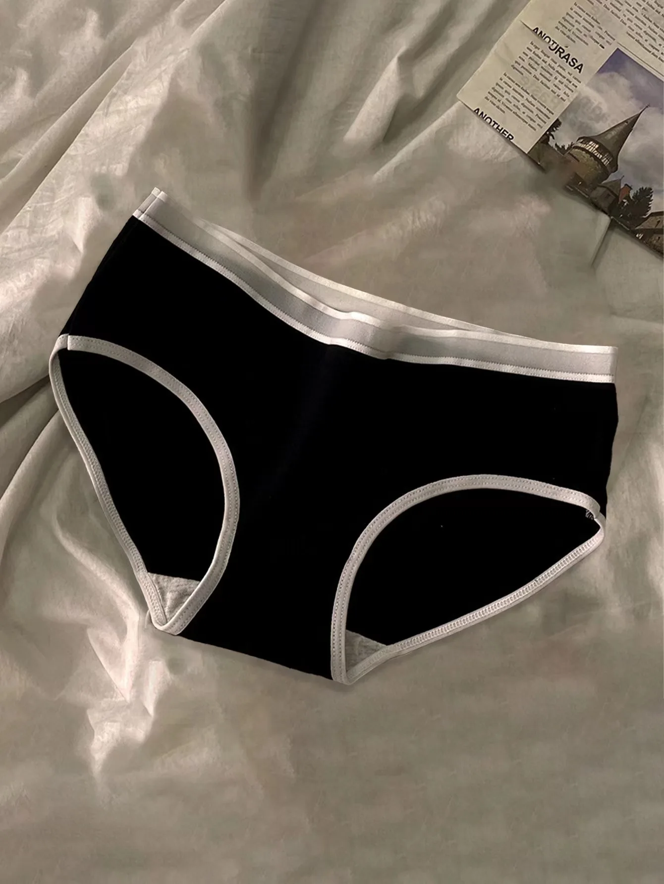 5-piece Set Women Underwear Sexy Solid Color Panties Mid Waist Seamless Underpants Girls' Breathable Briefs Female Lingerie