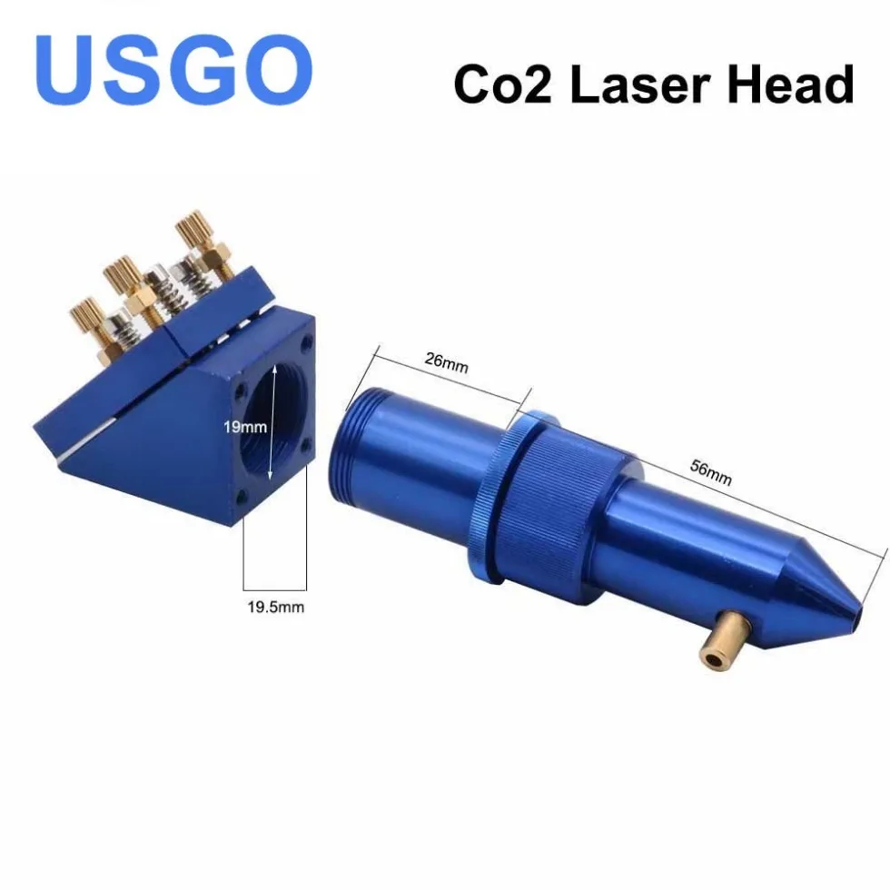 USGO K Series:CO2 Laser Head Set for 2030 4060 K40 Laser Engraving Cutting Machine