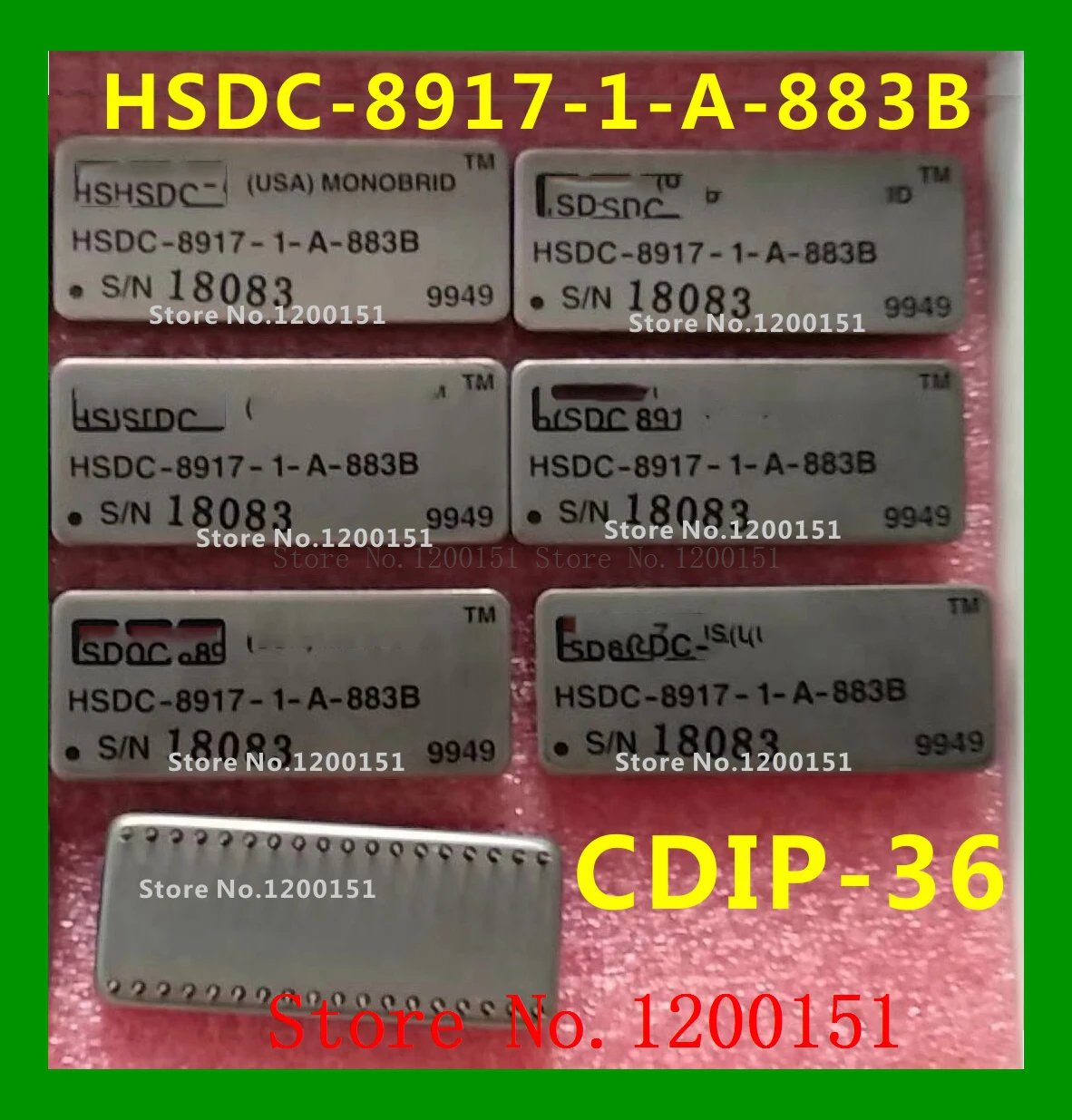

HSDC-8917-1-A-883B CDIP36
