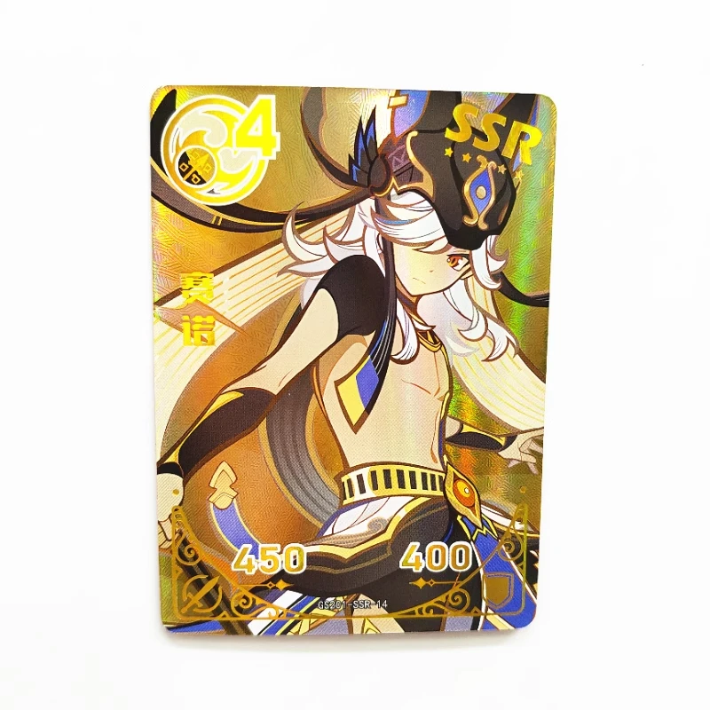 Goddess Story Genshin Impact Kamisato Ayaka Barbara Gunnhildr Anime Character Collection Flash Card Cartoon Toy Christmas Gift