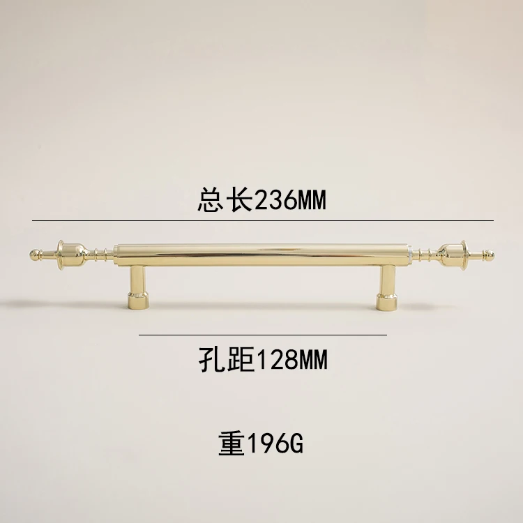 SINNO Luxe messing ladegrepen & knopjesset - Gouden ladegrepen met decoratieve knopjes Klassieke retro meubelbeslag
