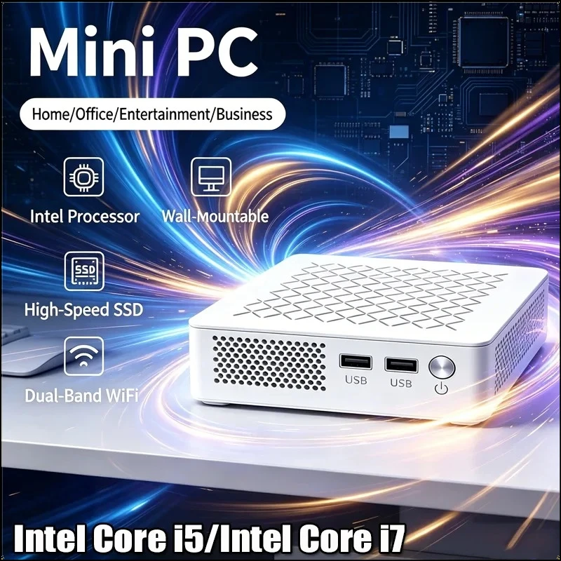 Mini PC Intel Core I3 Intel Core I5 Intel Core I7 Dual USB Ports For Home Office Entertainment Business Desktop Mini Computer