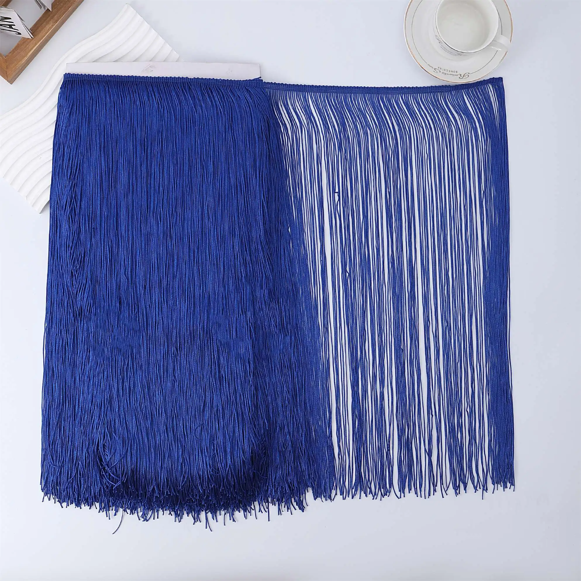 5 Yards 50cm Tassel Fringe Trim Lace Ribbon Tassels For Curtains Dresses DIY Fringes For Sewing Trimmings Accessories Crafts