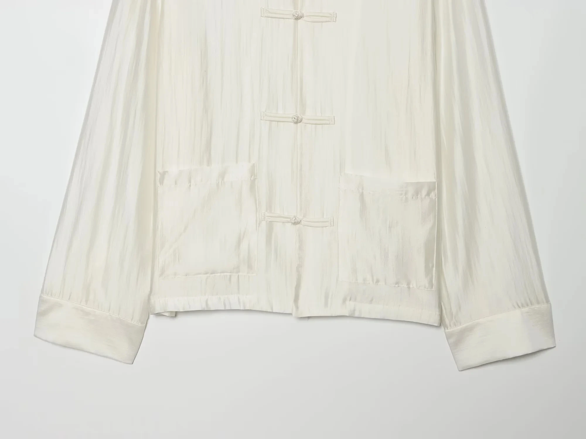 KONDALA Lässige Chic Damenbluse, einfarbig, O-Ausschnitt, einreihig, Langarm, mit Taschen, lockeres Hemd, Mode 2026 Sommerurlaub Bluse – Detail 24