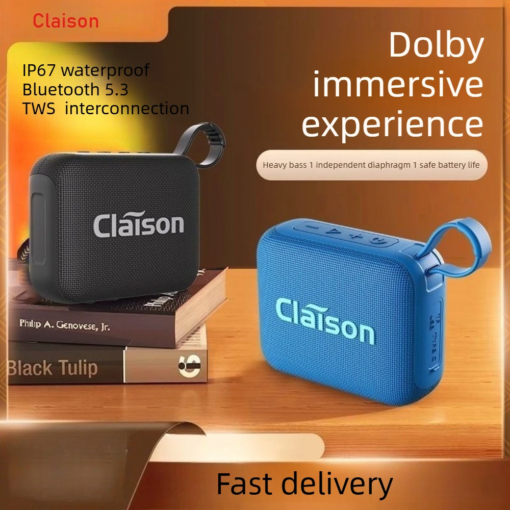 Outdoor Portable Wireless Bluetooth 5.0 Speaker IP67 Dustproof Waterproof TWS Connection Hands-free Call with Built-in Mic